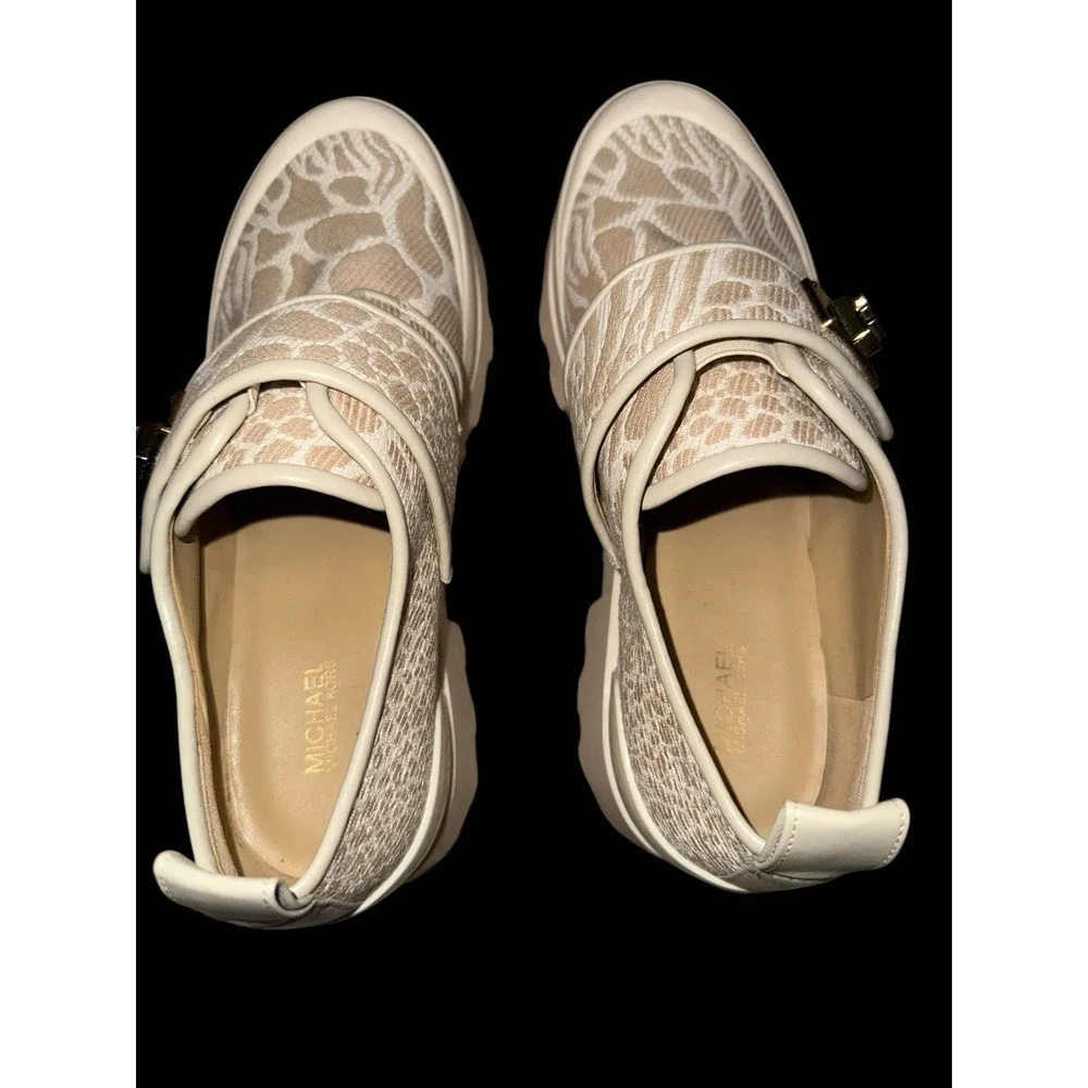 Michael Kors Padma Strap Loafer Animal Jacquard Print Retro Slip On Mature 10M‎